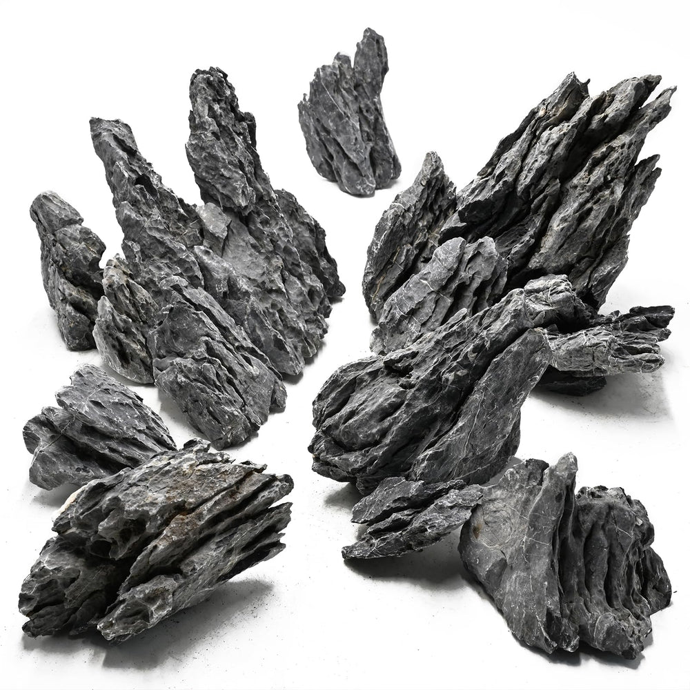 Piedras para terrarios Seiryu: diseño de roca estable para enclaves terrestres.