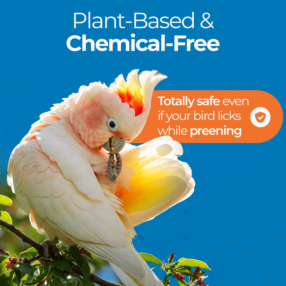 UnRuffledRx Aloe Vera Bird Spray: hidratación de piel para aves con plumas sanas.