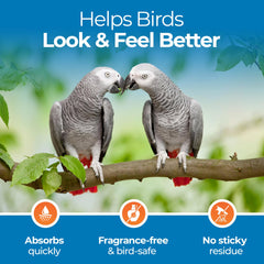 UnRuffledRx Aloe Vera Bird Spray: uso tras muda para plumas suaves.