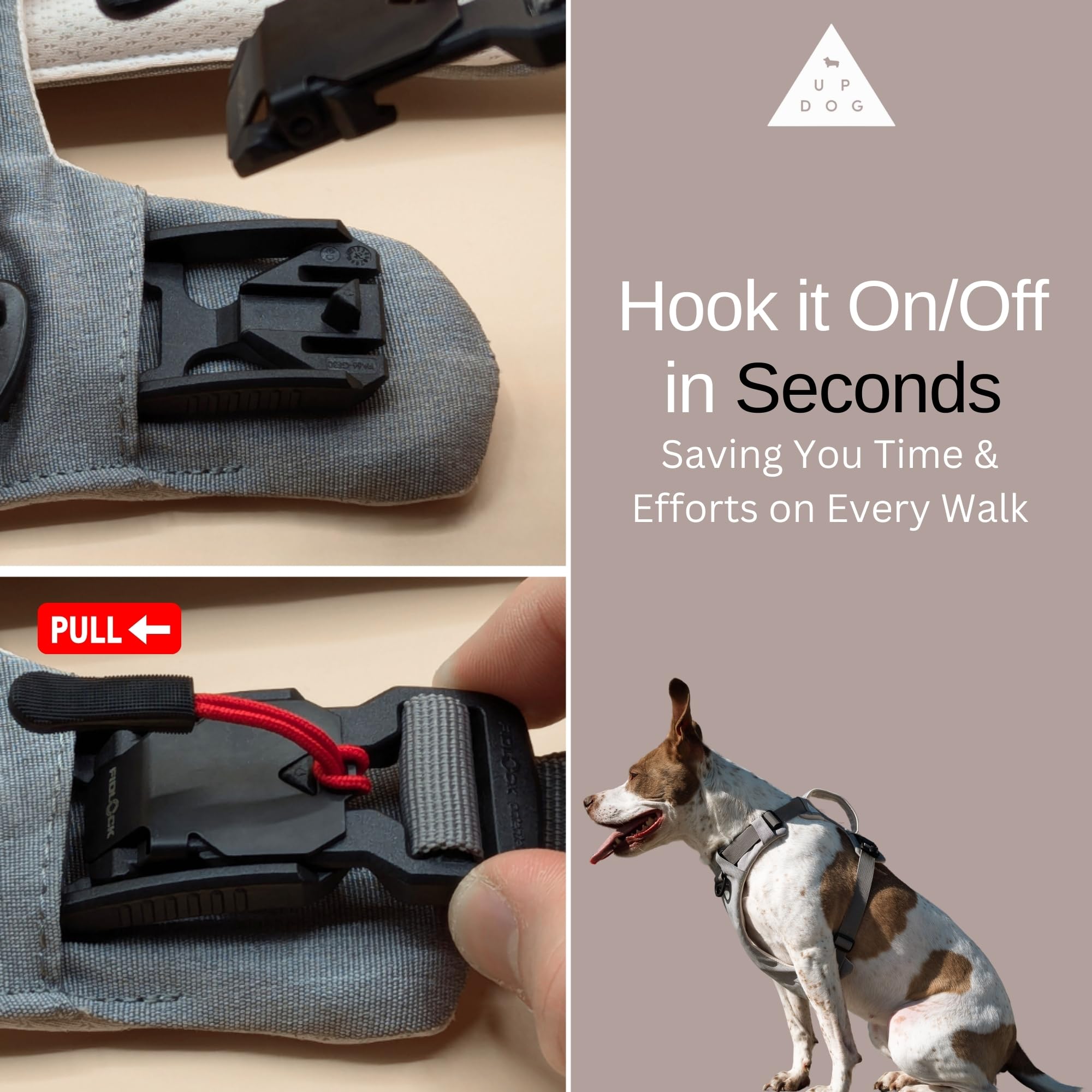 Up Dog Toys correa frontal para evitar tirones en paseos.