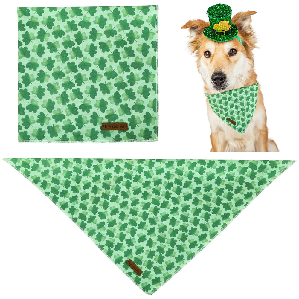 UP URARA PUP Bandana Shamrock, diseño clásico para perros pequeños y medianos