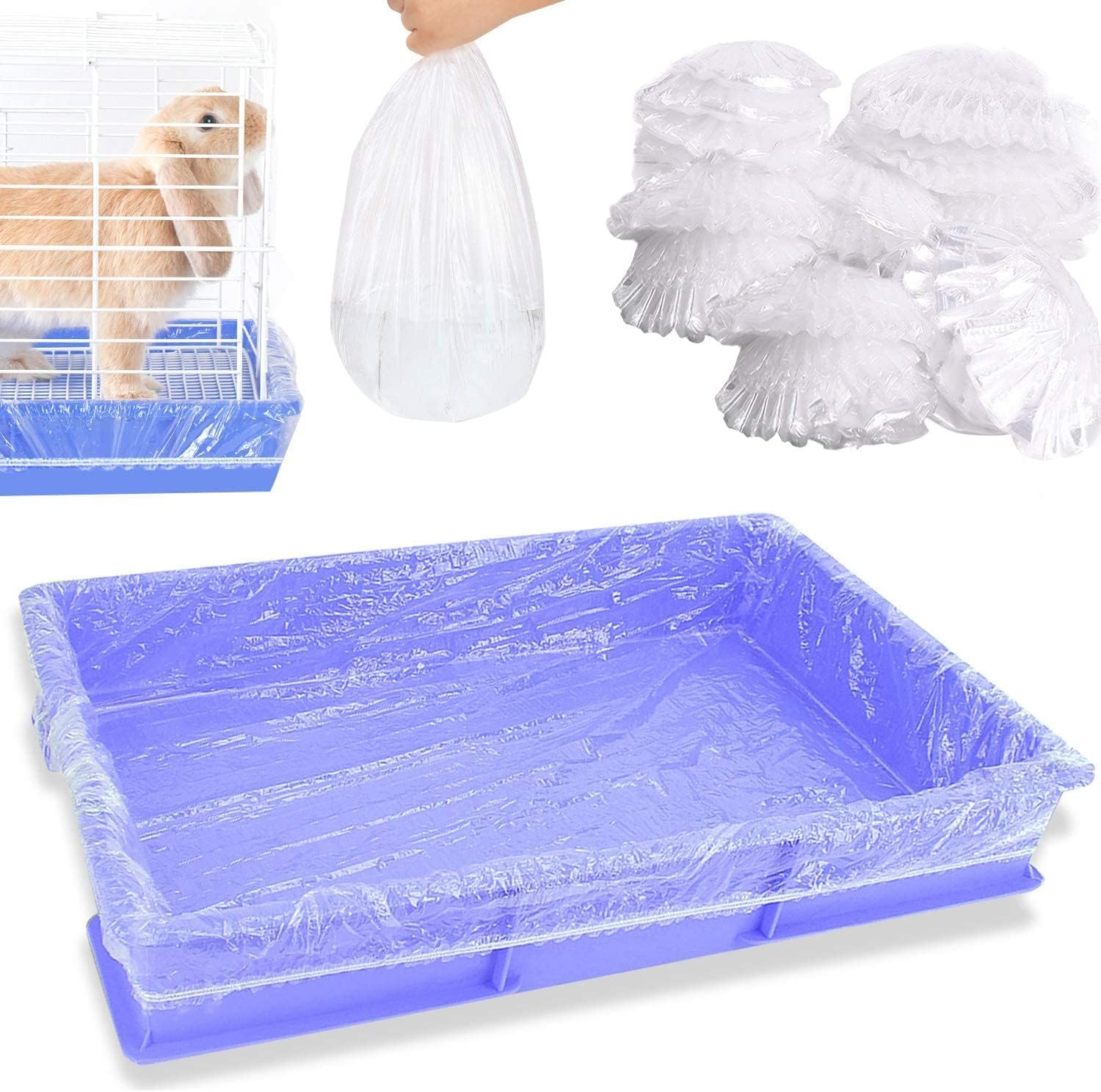 Upcessory liners para jaula de conejo: paquete de 100 desechables para higiene