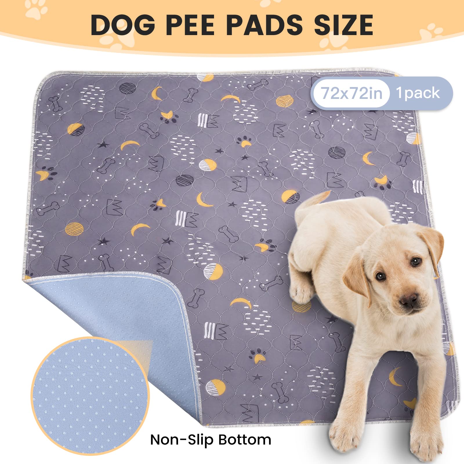 UPSKY tapete para perros con 4 capas, absorbe rápidamente.