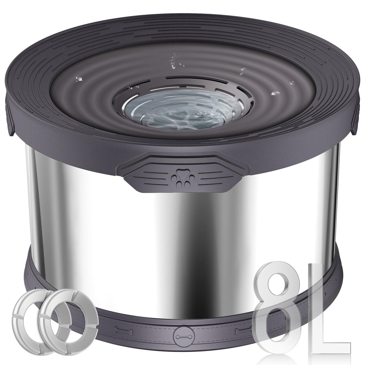 Upsky bol-agua-perro-8l sin-derrame para perros grandes y uso interior o exterior.