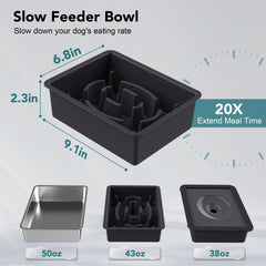 Upsky tazón agua sin salpicaduras, mantiene el pelo seco al beber.