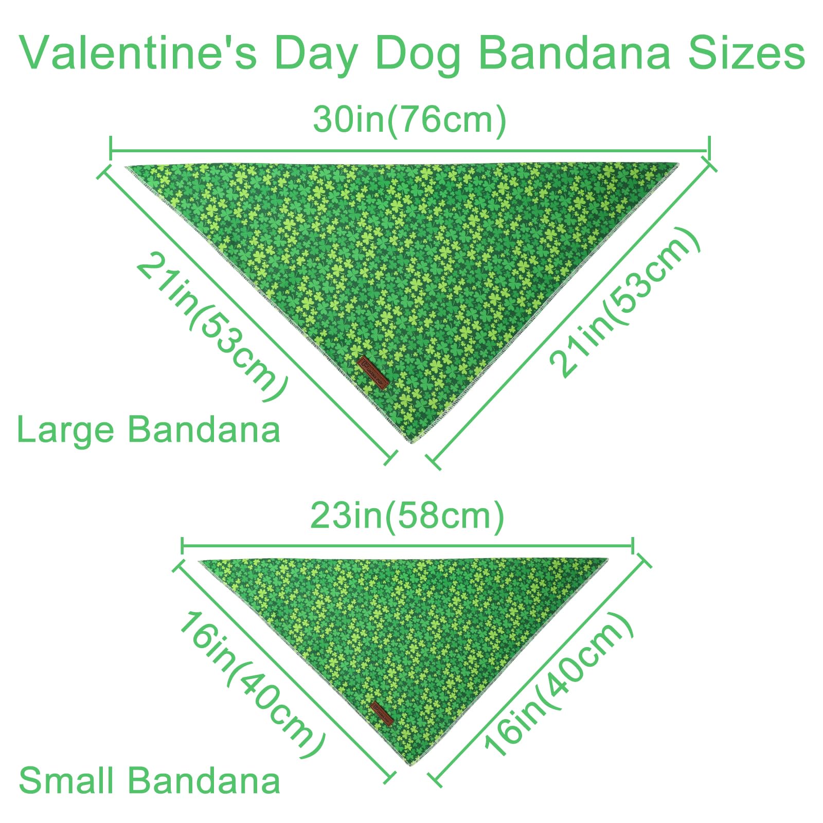 Bandana verde UP URARA PUP para perros medianos y grandes, fácil de usar.
