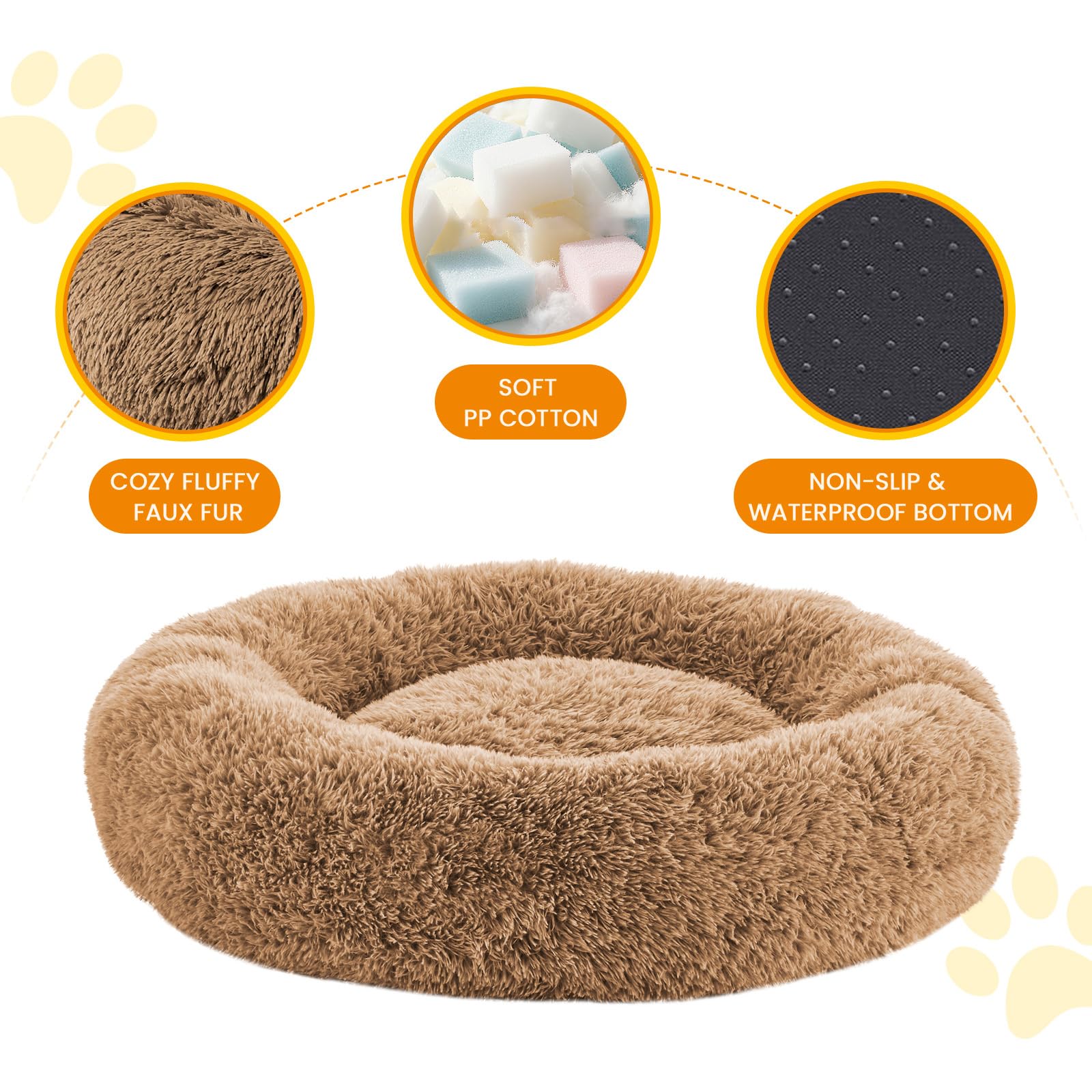 URGVANZ PET cama, base antideslizante para mayor estabilidad.