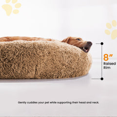 URGVANZ PET cama en forma de rosquilla, borde alto, mayor apoyo.