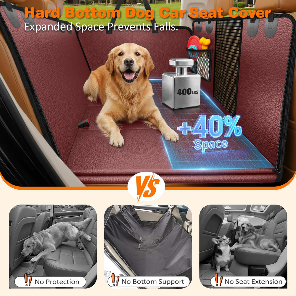 URPOWER base dura hamaca trasera para coche, crea espacio seguro para tu mascota.