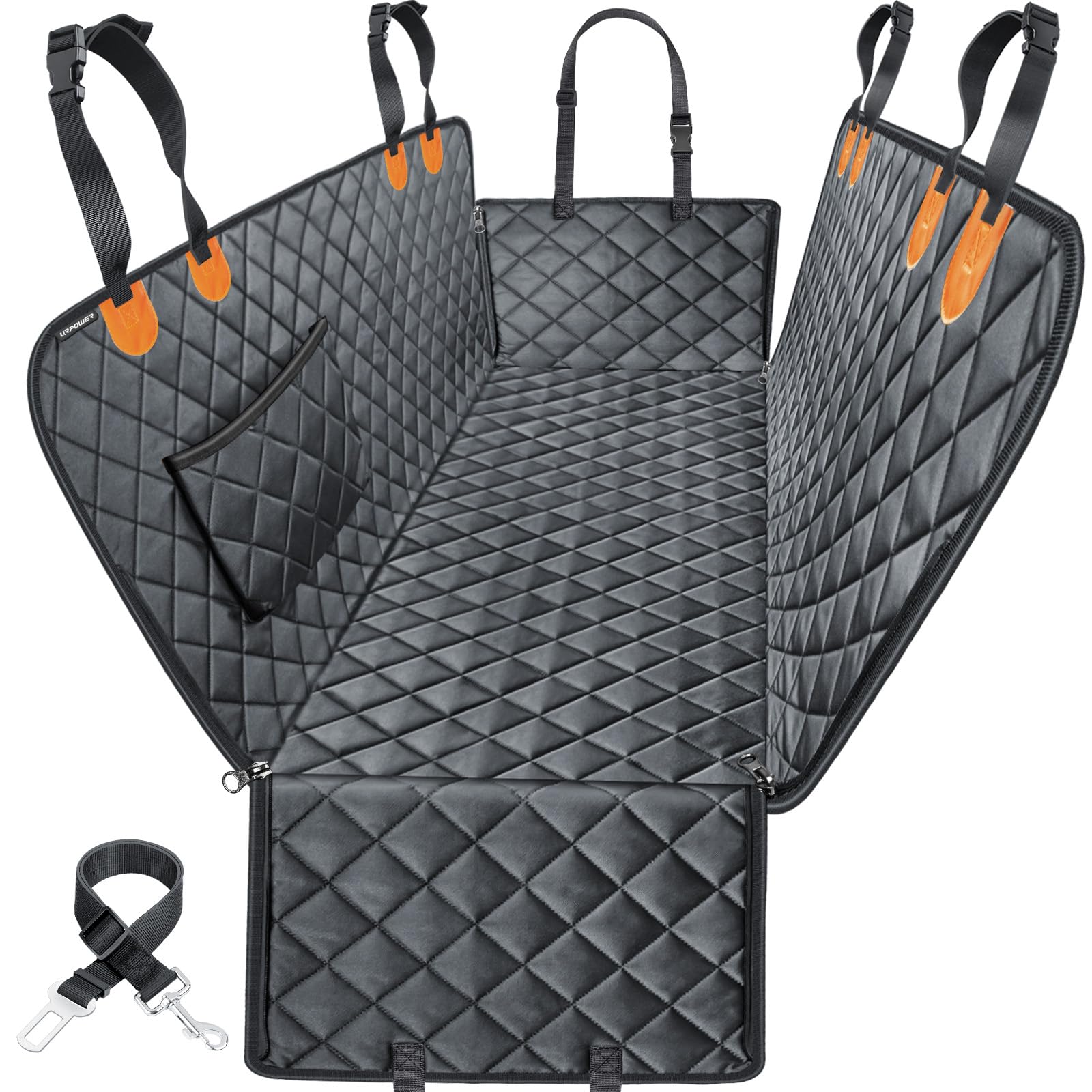 URPOWER cobertor para asiento de perro en formato hamaca con protección lateral.
