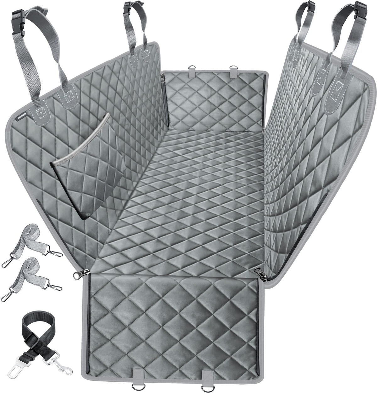 URPOWER funda de asiento para perros en modo hamaca protege la tapicería y reduce desorden en viajes