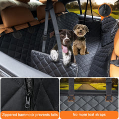 URPOWER cubre asiento para perros con faldones laterales y cremallera facilita entrar