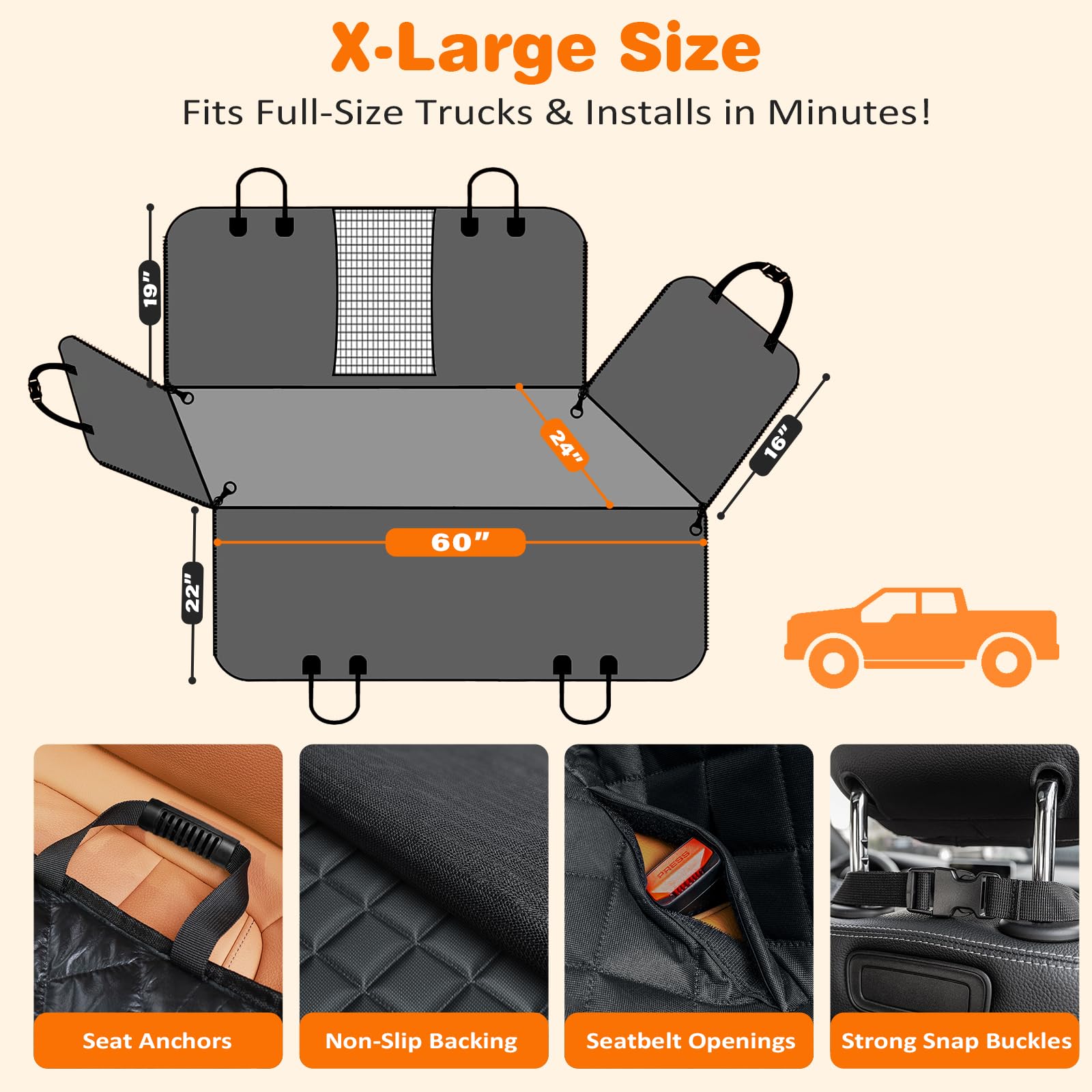URPOWER diseño XL compatible con camionetas de gran tamaño