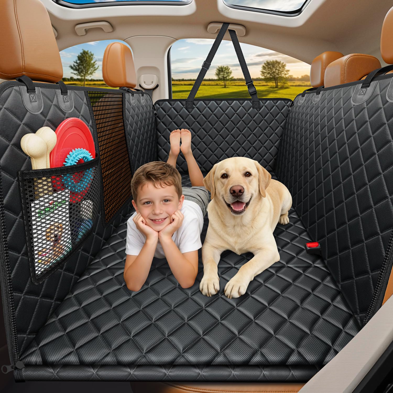 URPOWER extensor de asiento trasero con base dura para máxima estabilidad durante el viaje