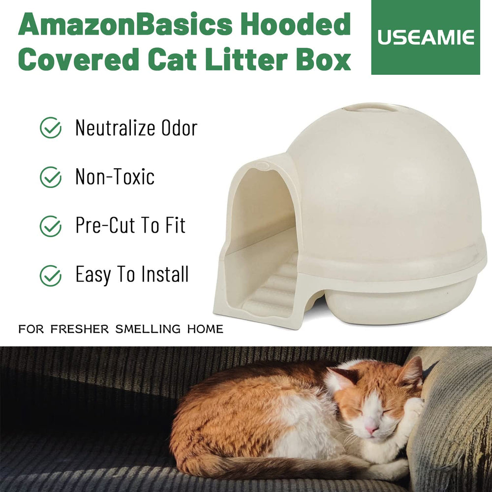 USEAMIE filtro pre-cortado para caja de arena: instalación rápida.