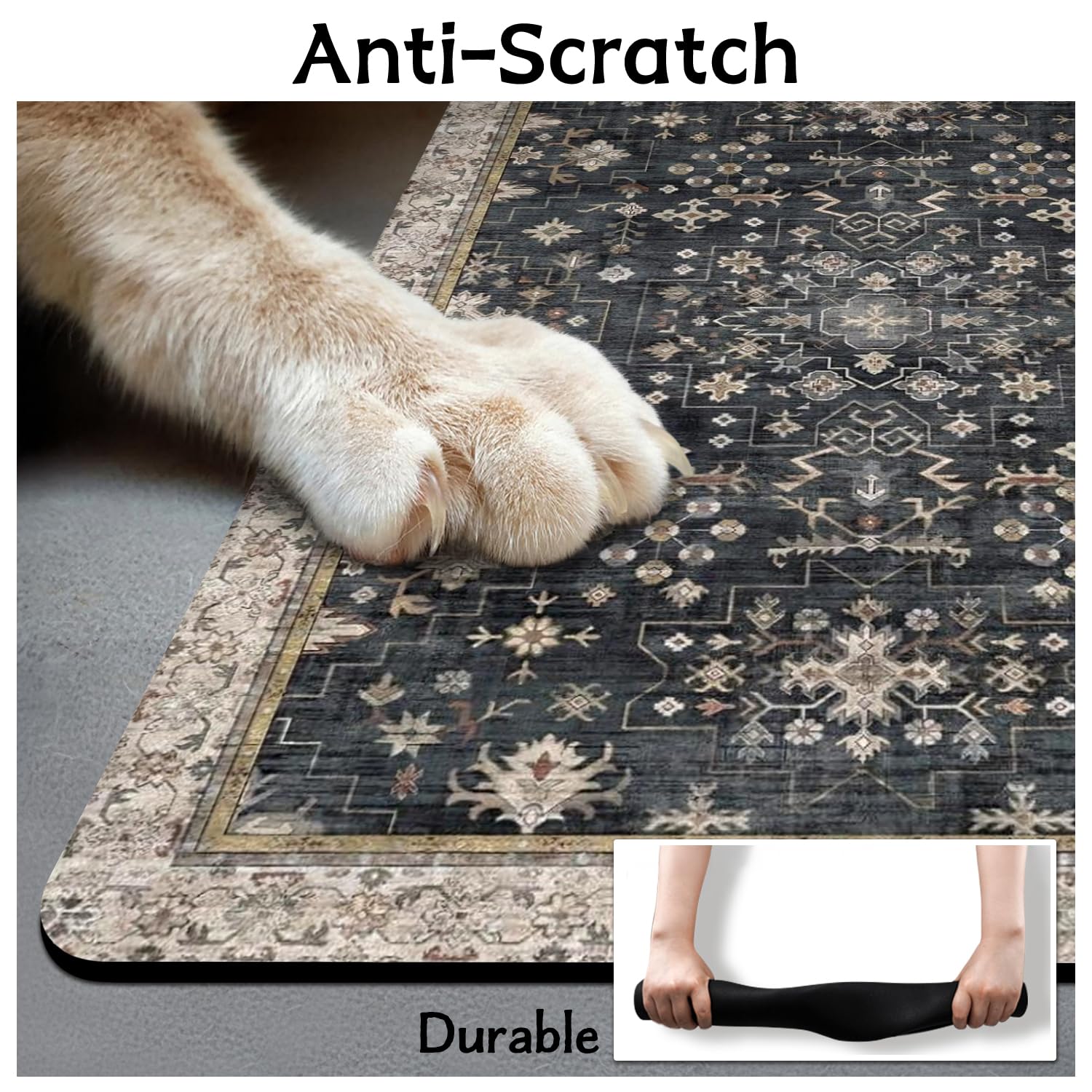 Usnfhcaw alfombra para dispensador automático, reduce salpicaduras.