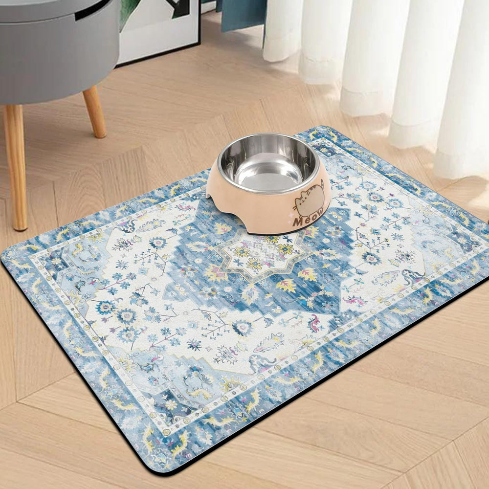 Usnfhcaw alfombrilla anti-deslizante para perros, evita que se desplace durante la comida