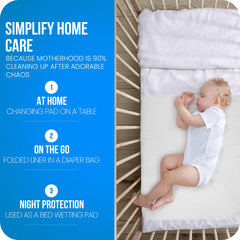 Almohadilla absorbente nocturna de Utopia Bedding para dormir.