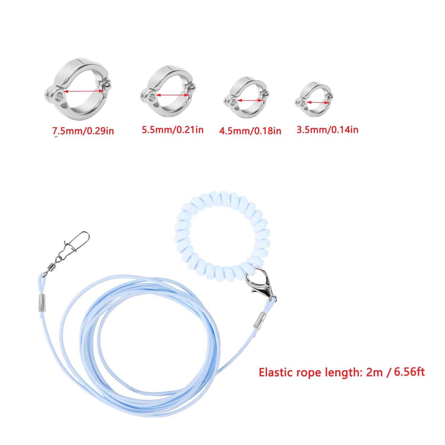 UtySty anillo tobillo para loro, ajuste cómodo y seguro