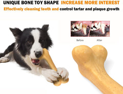UXVA Hueso nylon sabor pollo, masticación prolongada y juego seguro para perros grandes.