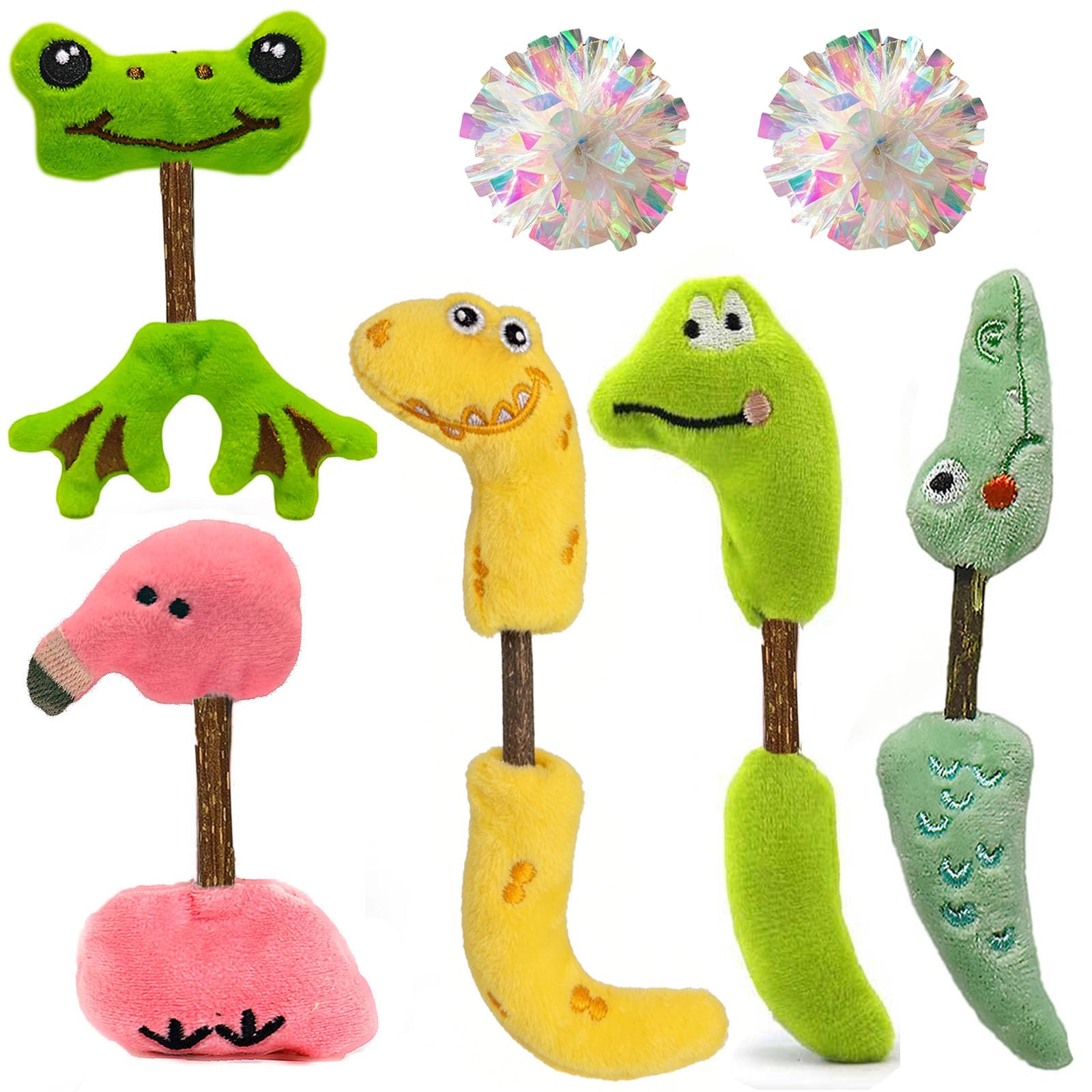 Juguete interactivo de uyiixoxo: palitos de silvervine para estimular juego y exploración.