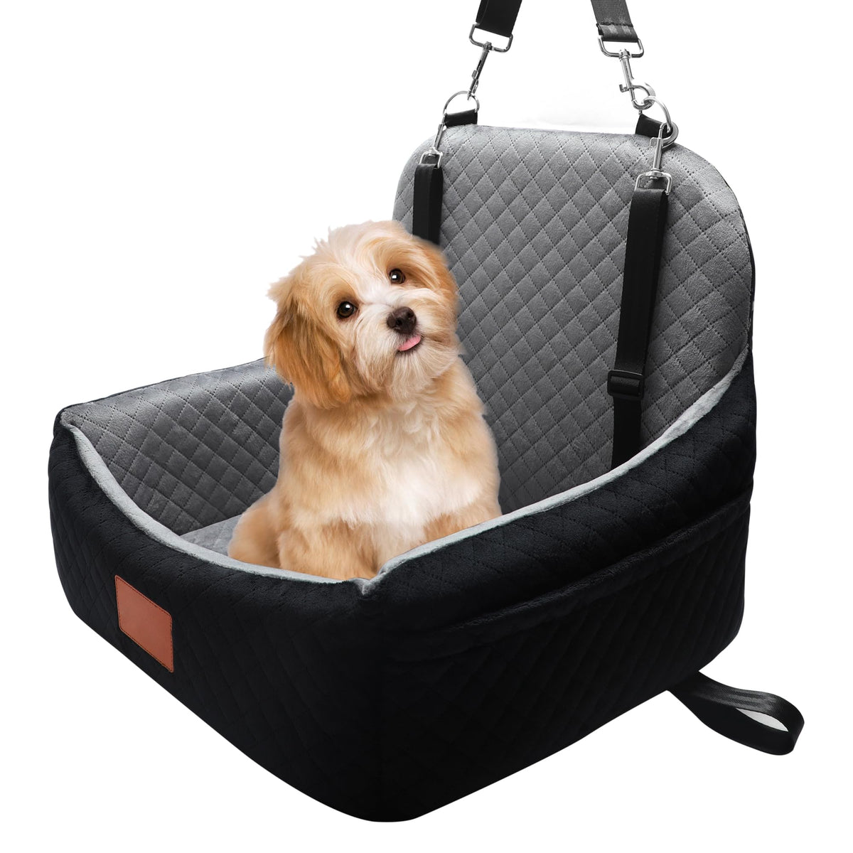 Vamtnner asiento para perro con anclaje dual para viajes seguros