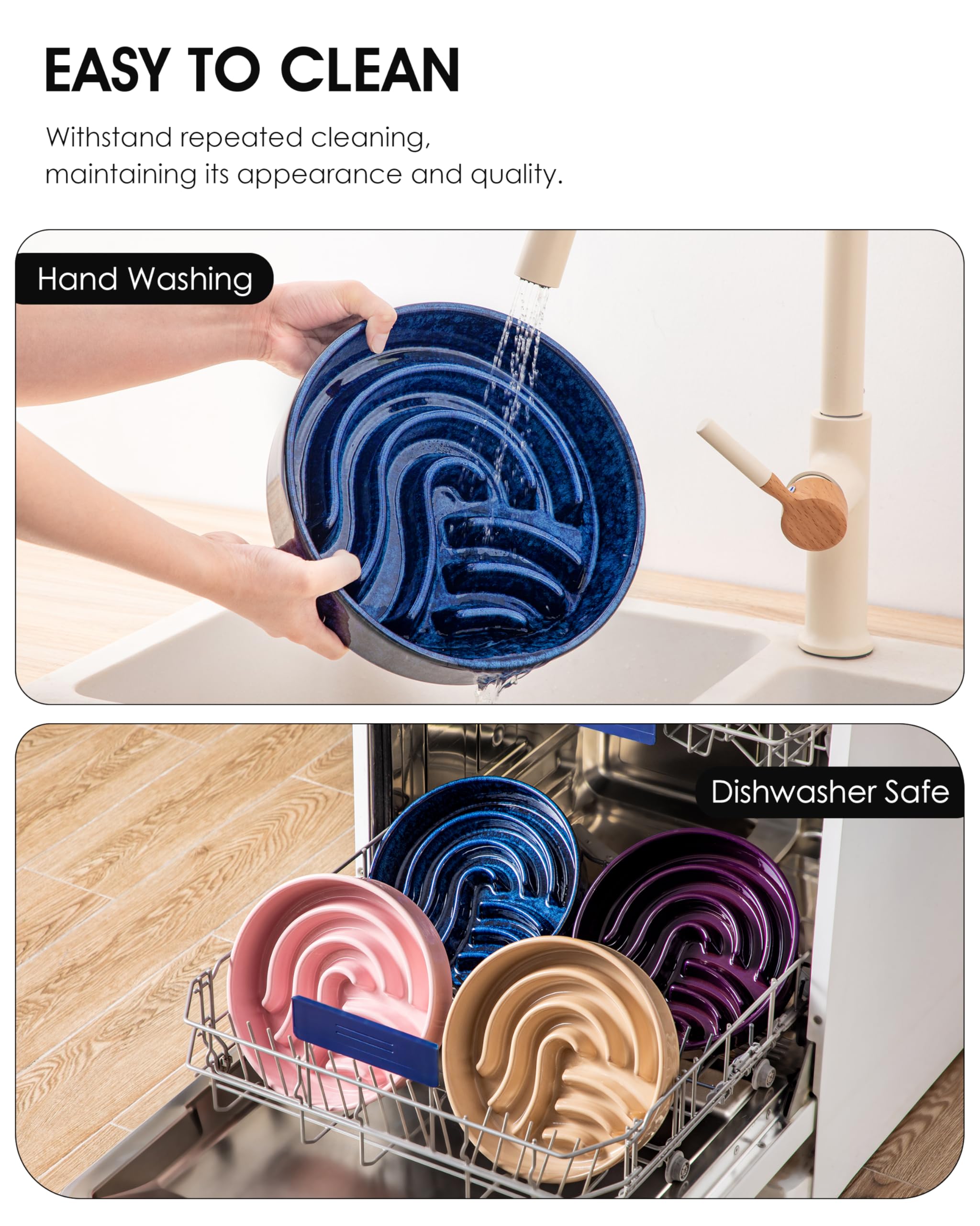Vancasso cuenco azul lento ideal para desayunos y cenas