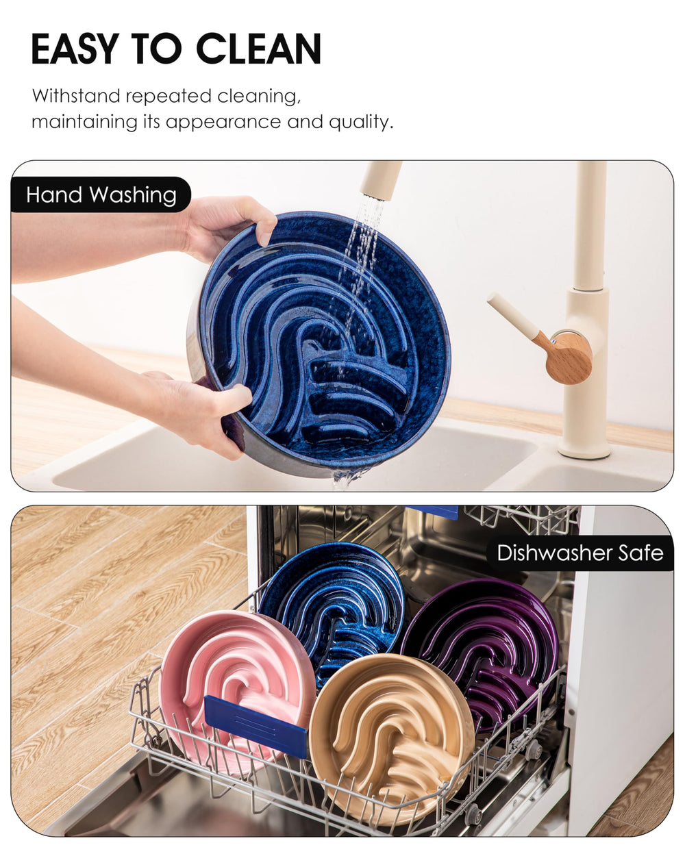 Vancasso cuenco azul lento ideal para desayunos y cenas