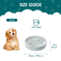 Vancasso cuenco puzzle Floral Maze con diseño floral y laberinto para comer más despacio