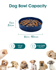 Vancasso diseño laberinto para comer lento estimula la mente del perro.
