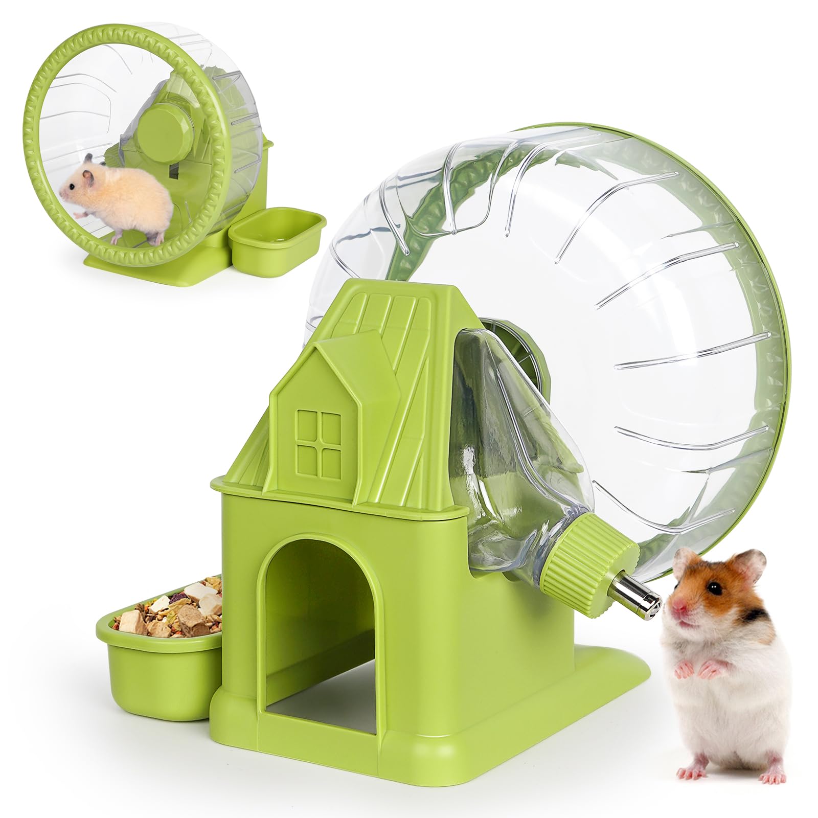 Rueda de ejercicio silenciosa Vannon 4 en 1 para hamster.