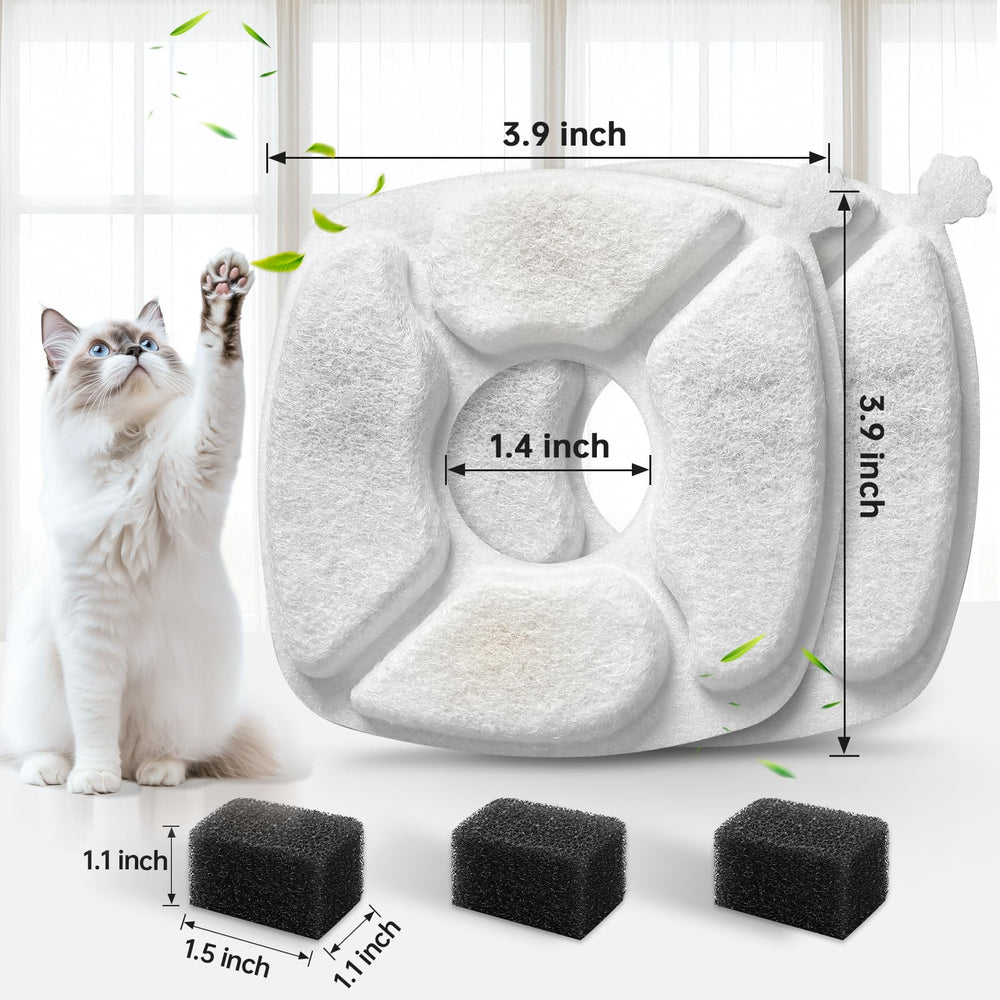Kit VANVE para fuente de gatos, agua fresca constante