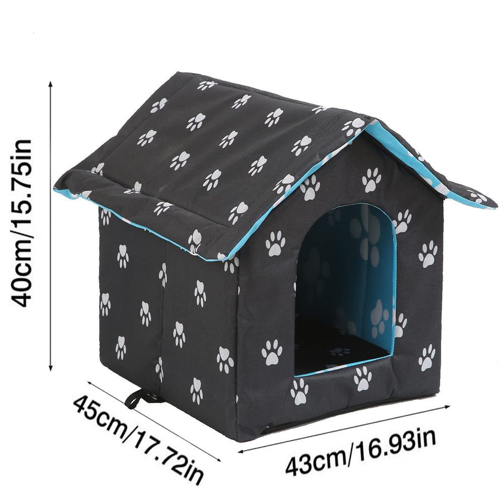 Varmtor vivienda para gatos con tejido Oxford impermeable protege contra la lluvia.