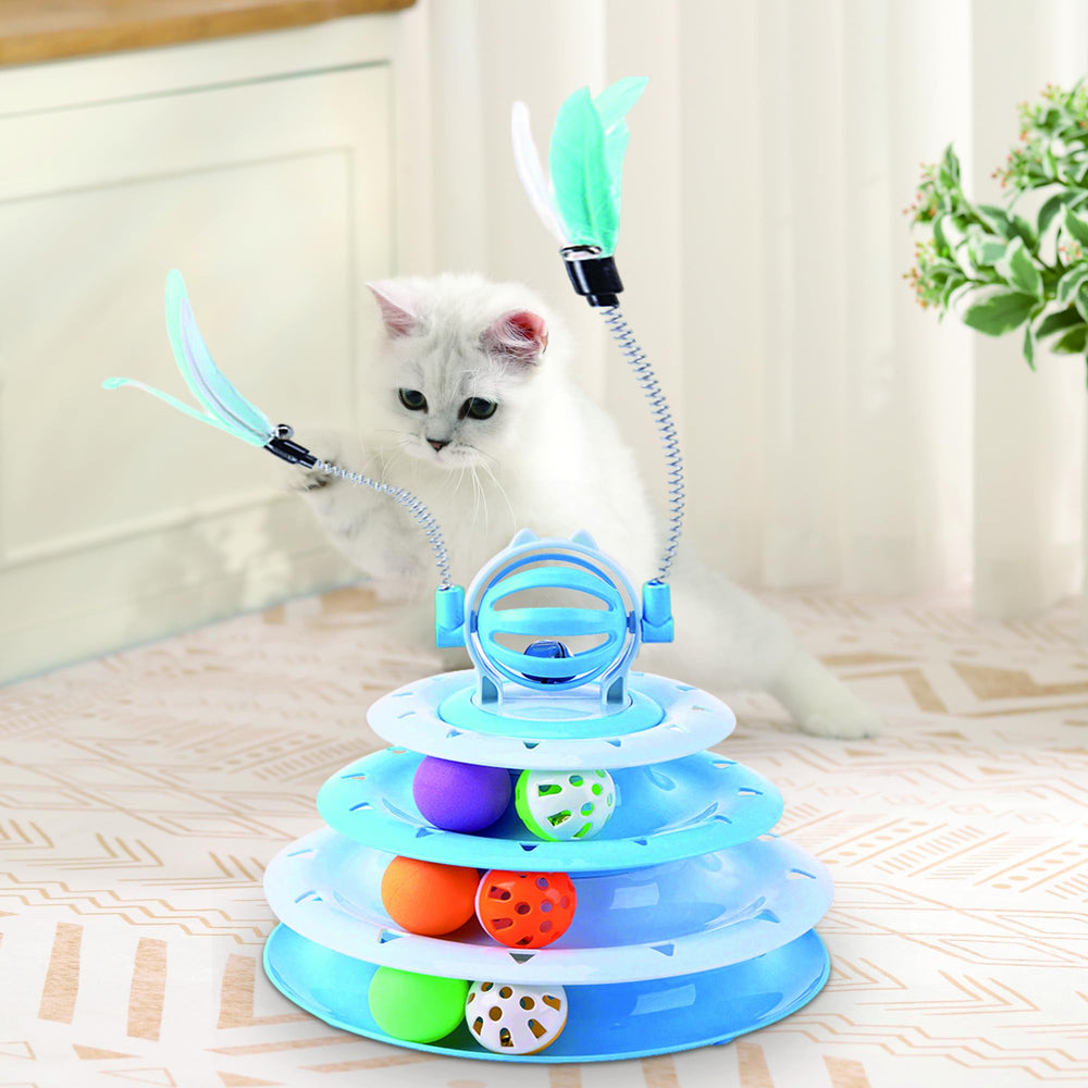 Vealind Juego para Varias Gatos facilita convivencia entre felinos.