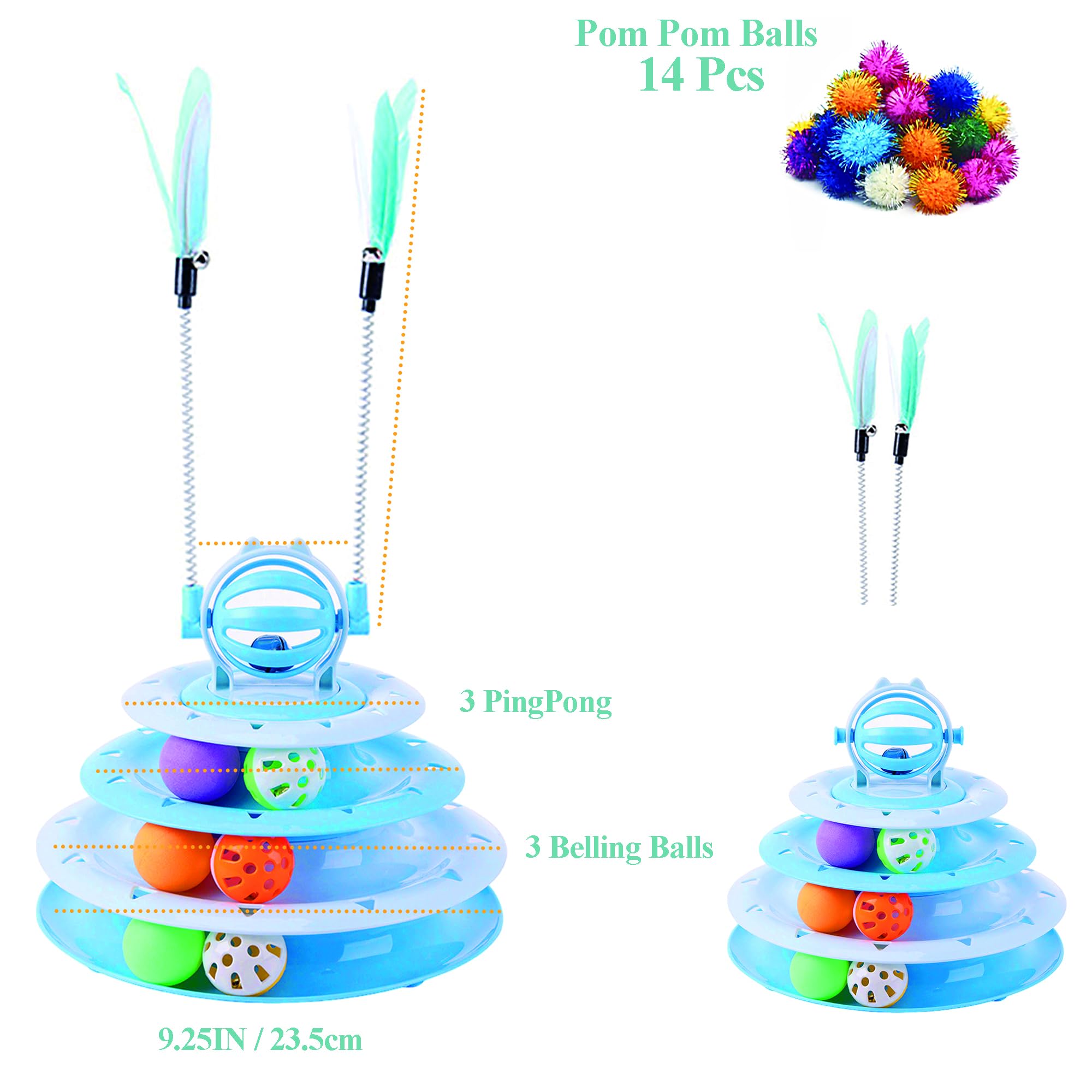 Vealind Pom Pom resistentes ofrecen juego seguro y duradero.