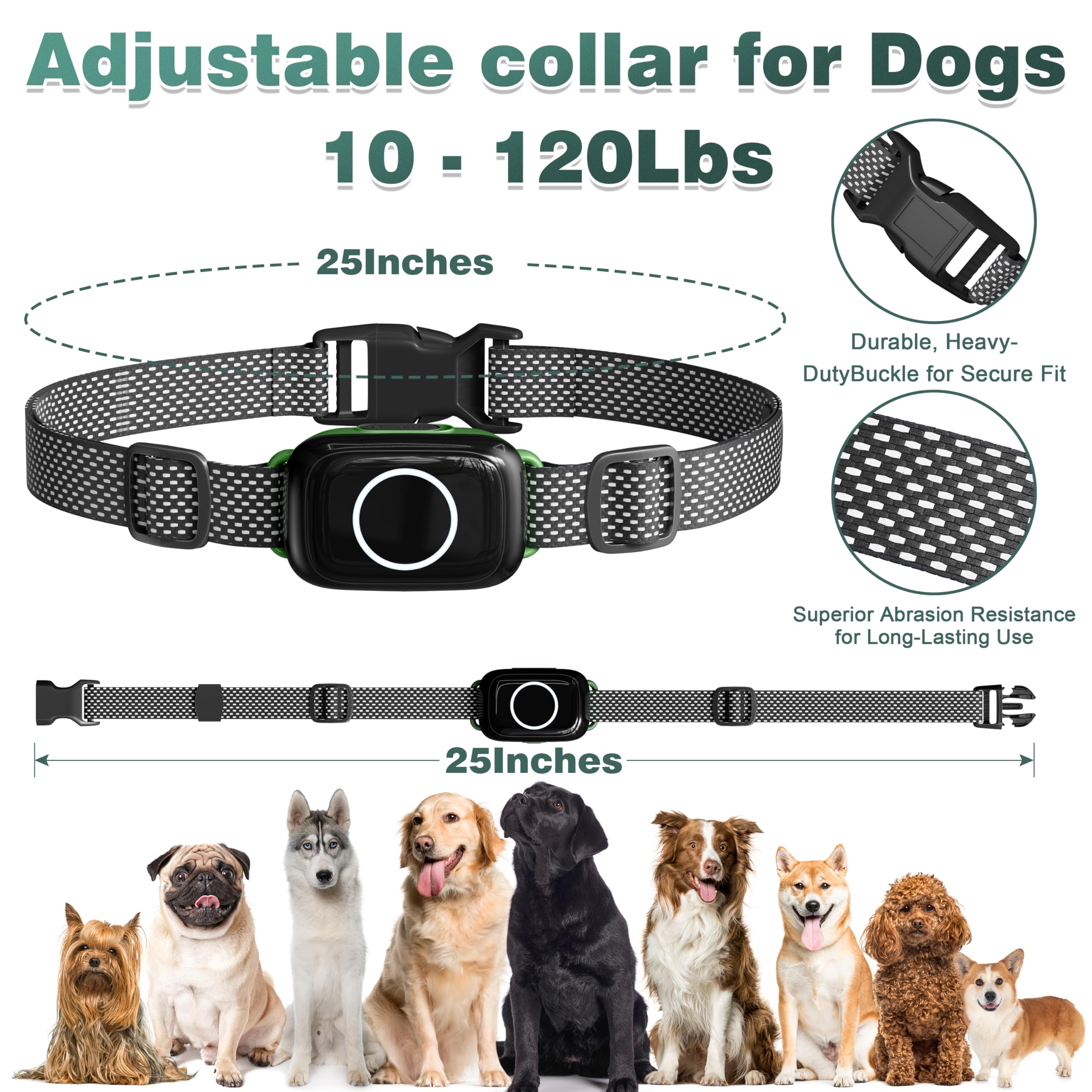 Veconix collar entrenamiento ofrece alcance de 3300 metros para obediencia.