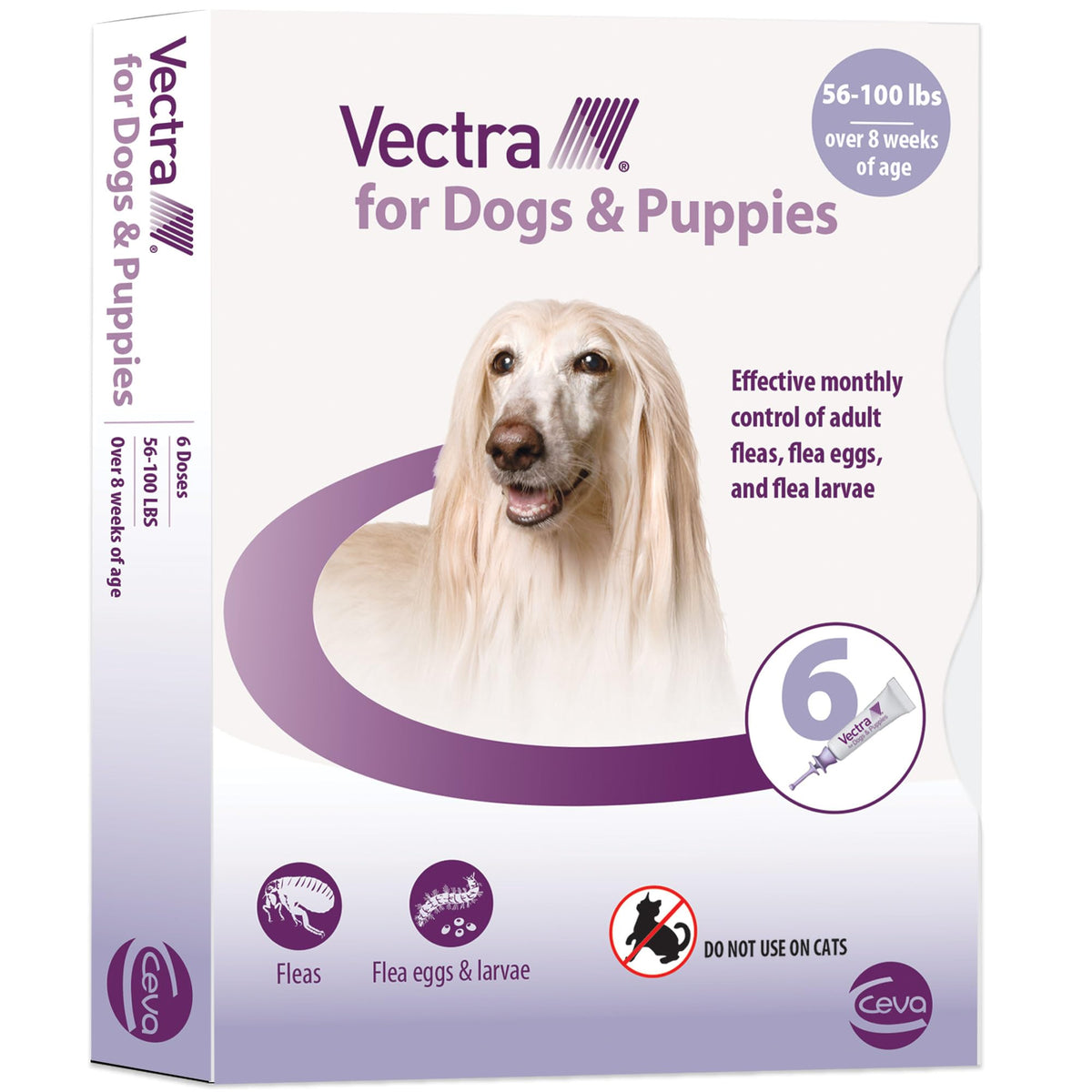 Vectra para perros grandes, aplicación tópica para control de pulgas.