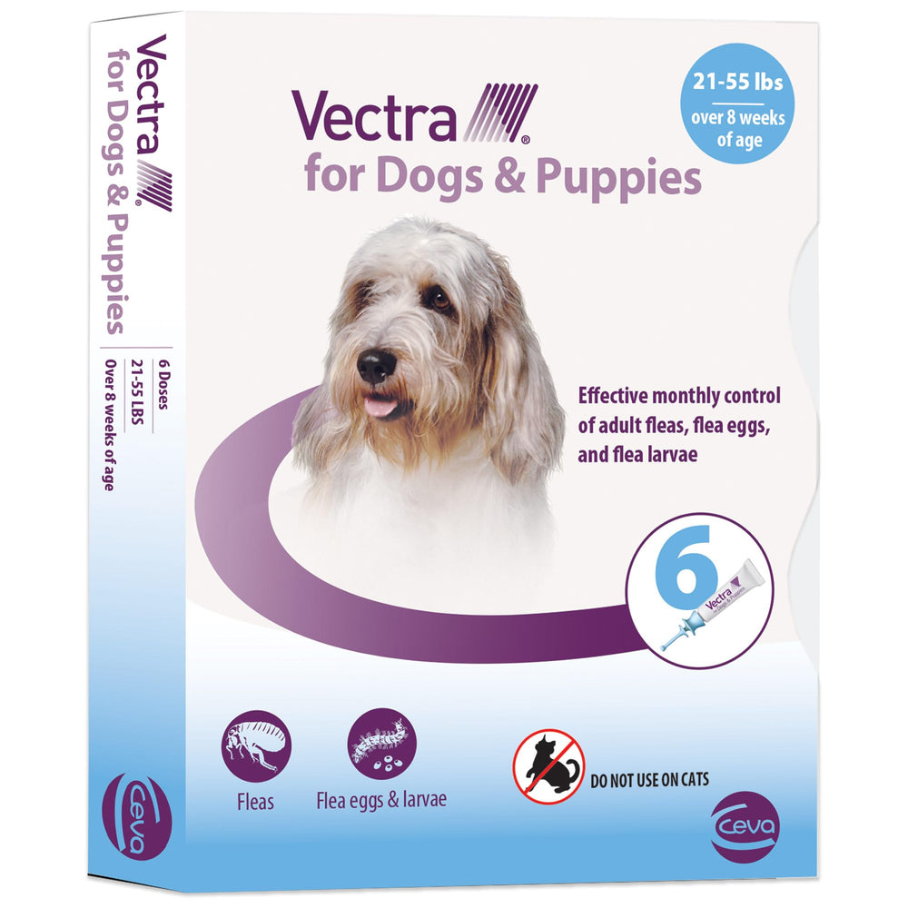 Vectra para perros medianos, aplicación tópica fácil y rápida para controlar pulgas.