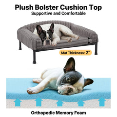 Cama para perro Veehoo con espuma de memoria mejora el confort y la relajación.
