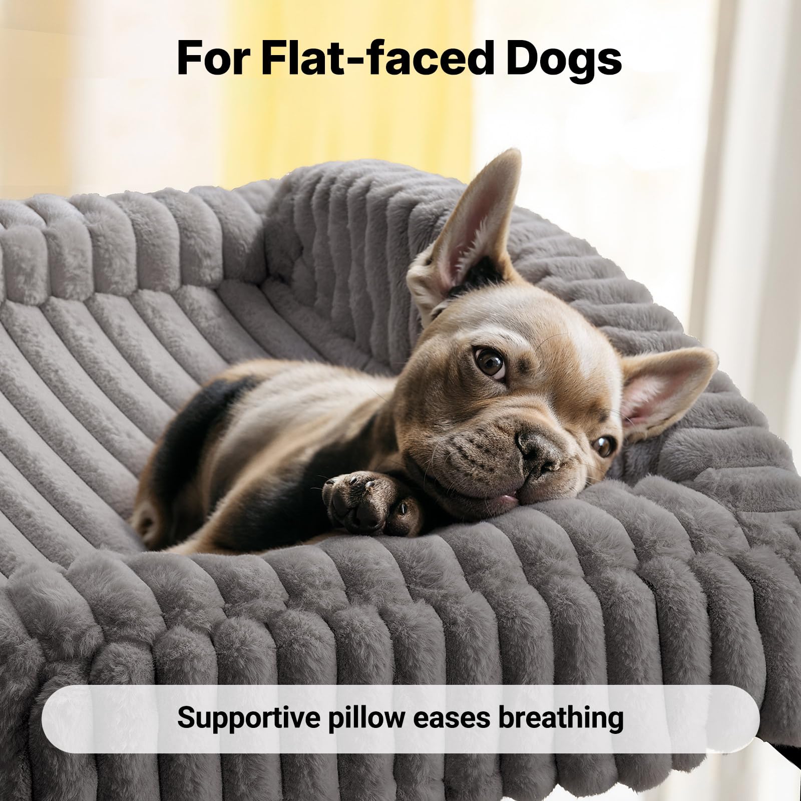 Cama para perro Veehoo funda lavable facilita la limpieza y mantenimiento.