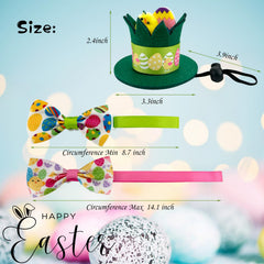 Vehomy collar lazo Pascua, dos estilos para diferentes looks en mascotas.