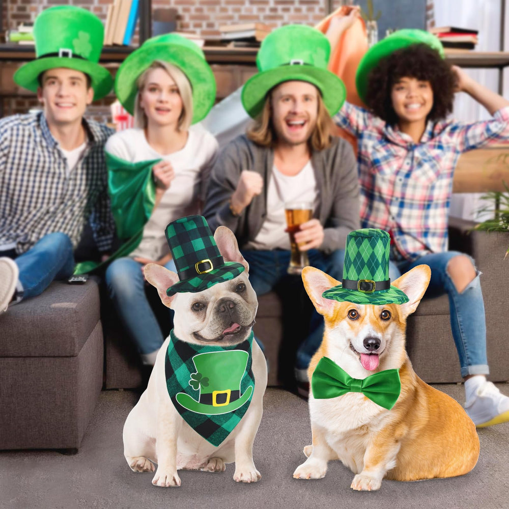 Vehomy conjunto San Patricio para mascotas, ideal para eventos y celebraciones.