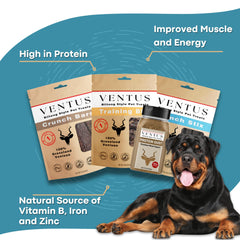 Ventus aderezo perro ciervo proteína alta: ayuda a mantener músculo y energía.