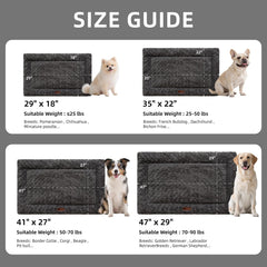 VERABE Cama para Perro 47x29 con tejido Oxford transpirable para el verano.