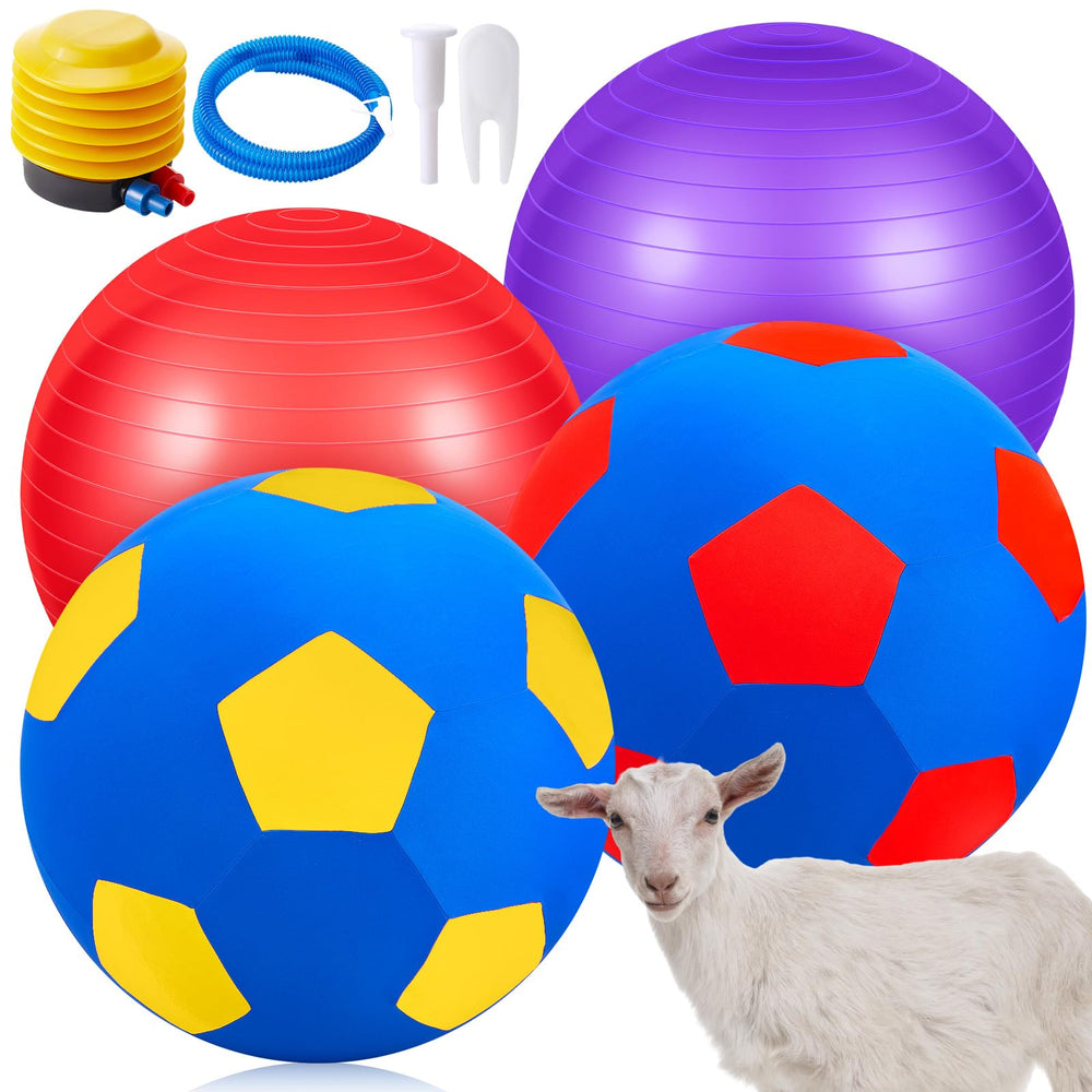 VercanMonth bola para cabras roja de 18 pulgadas para entrenamiento y juego.