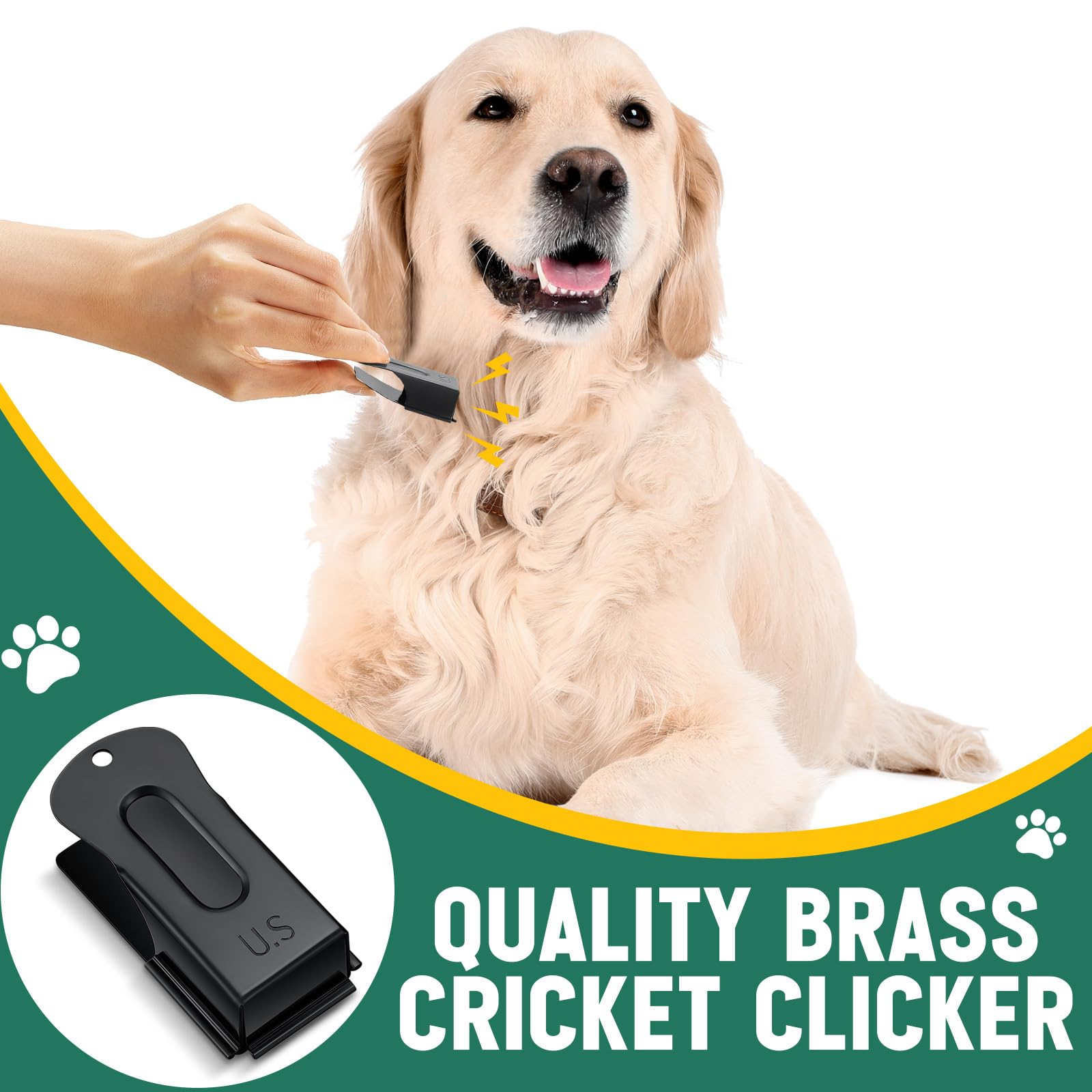 VercanMonth clicador portátil, tamaño compacto para entrenar perros en cualquier lugar.