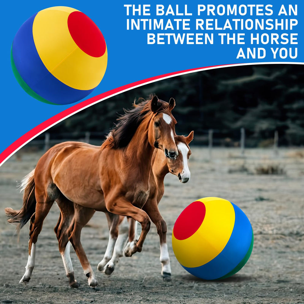 Conjunto de bola y funda VercanMonth para caballos.