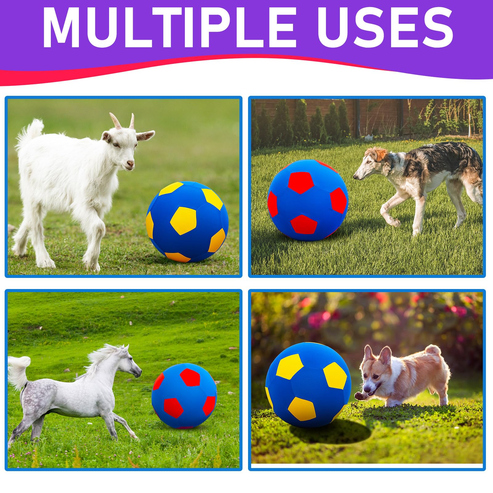 VercanMonth juego exterior para cabras, colores brillantes para localización rápida.