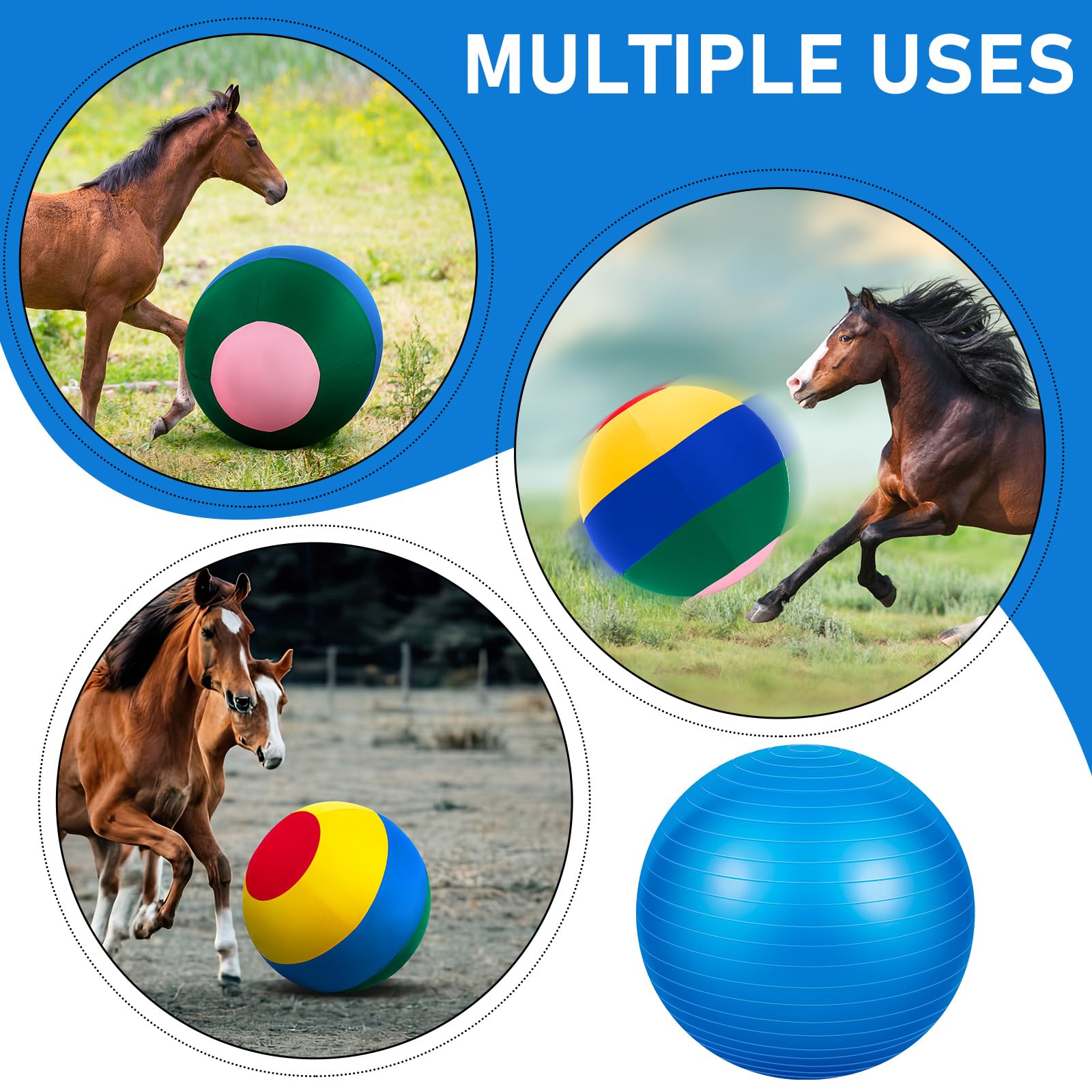 Materiales duraderos de VercanMonth para uso al aire libre con caballos curiosos.