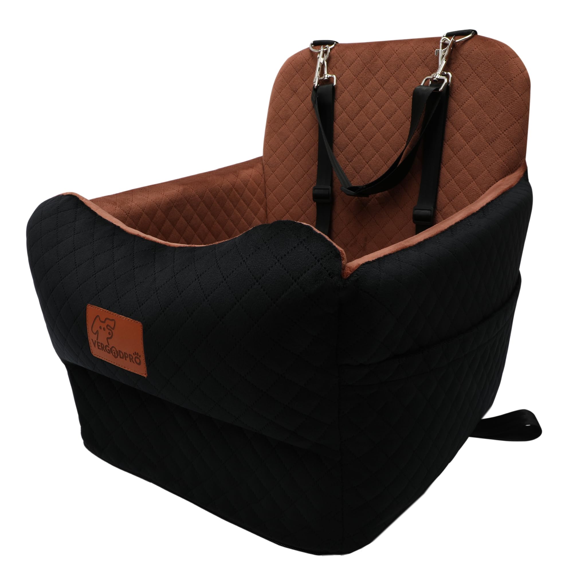 VERGODPRO asiento elevador para perro en coche con visualización clara y seguridad integrada